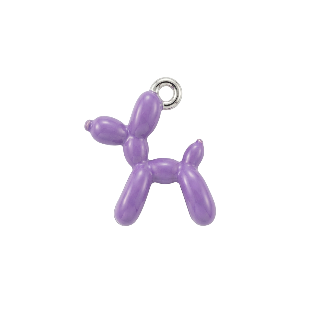 Purple Balloon Dog charm