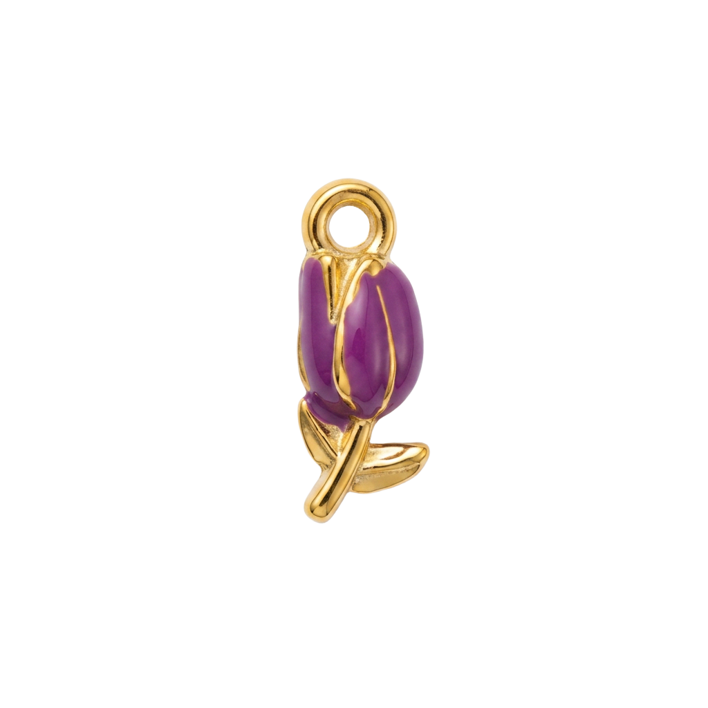 Purple Tulip charm