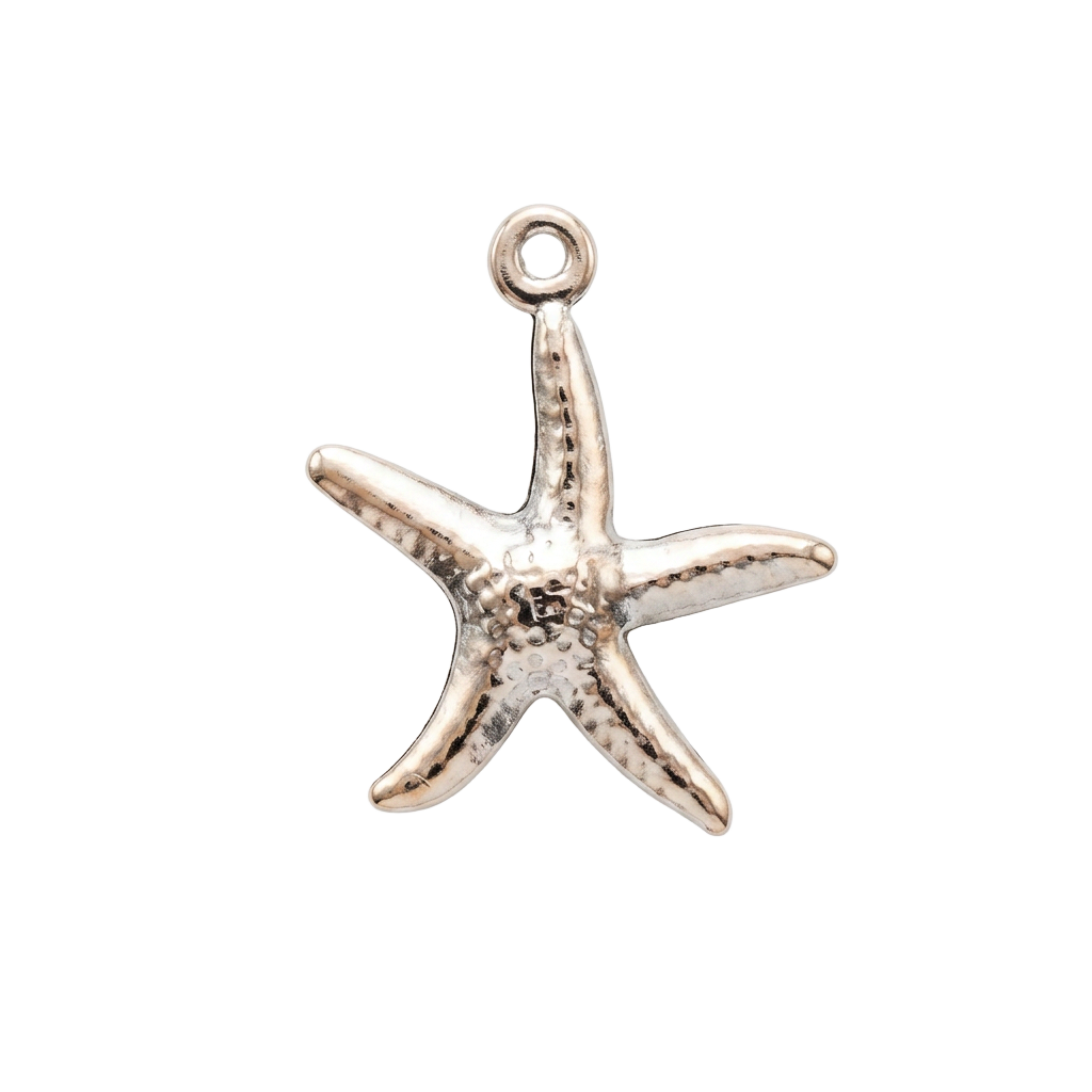 Silver Starfish charm