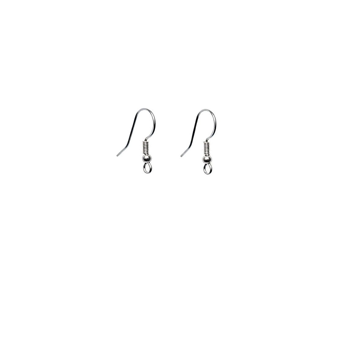 Silver Stainless Steel Drop Earrings