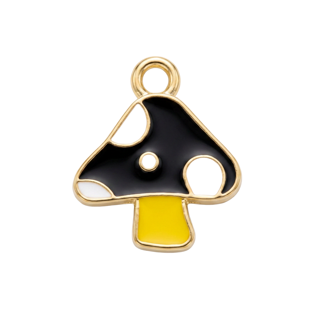 Black Mushroom charm