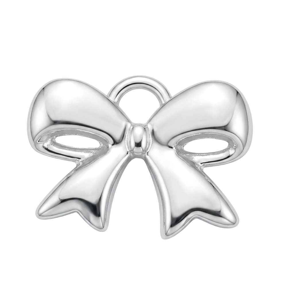 Silver Dream Bow charm
