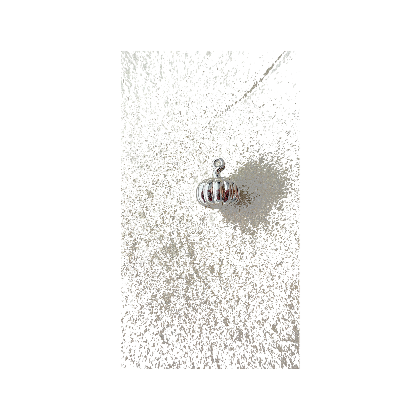 Silver Pumpkin charm
