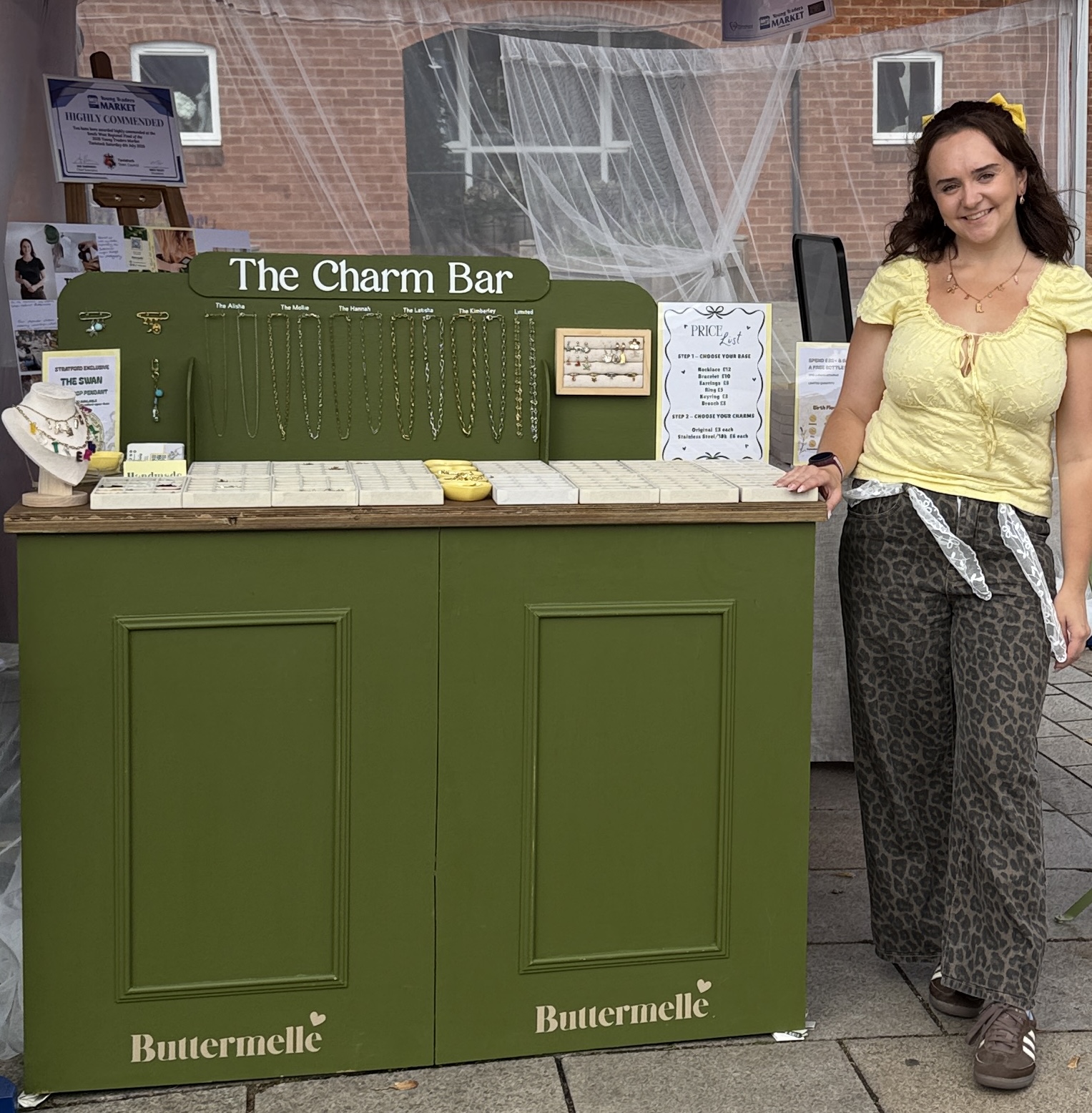 Hannah at the Young Traders Market South West