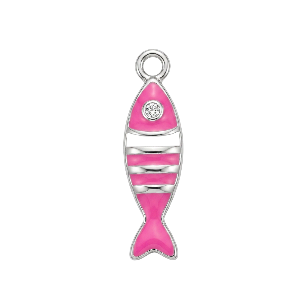 Pink Something Fishy charm