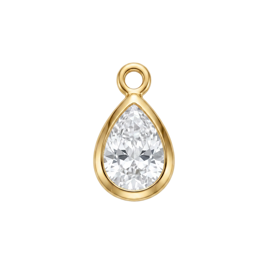 Crystal Tear Drop charm