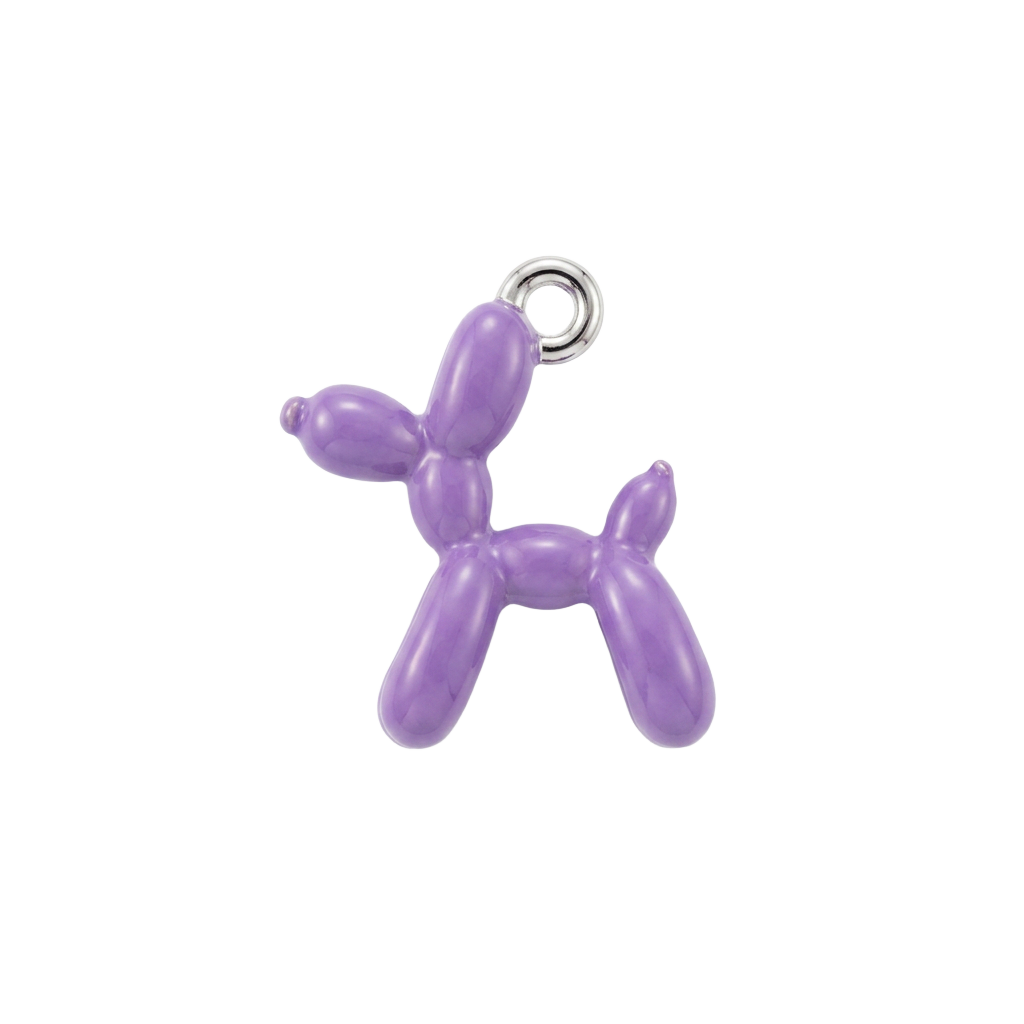 Purple Balloon Dog charm