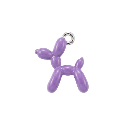 Purple Balloon Dog charm