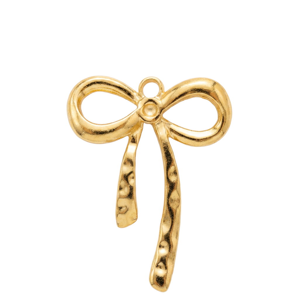 Statement Gold Bow charm