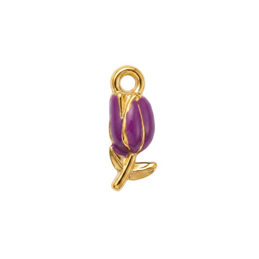 Purple Tulip charm