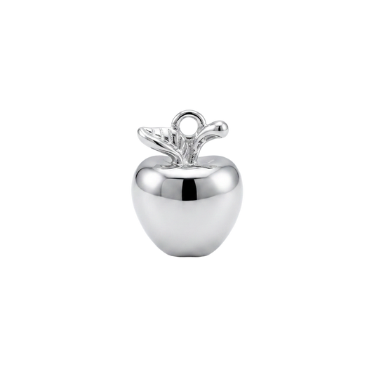 Silver Apple charm