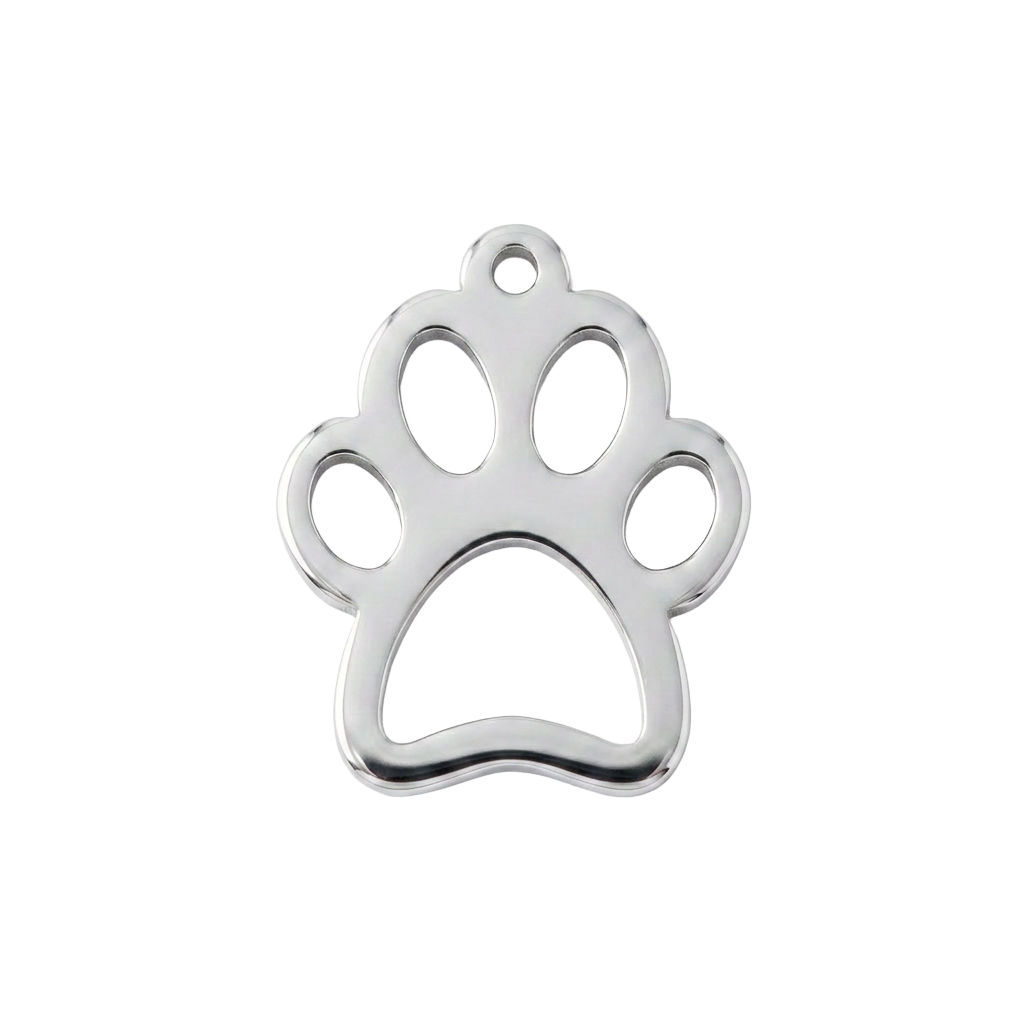 Silver Paw charm