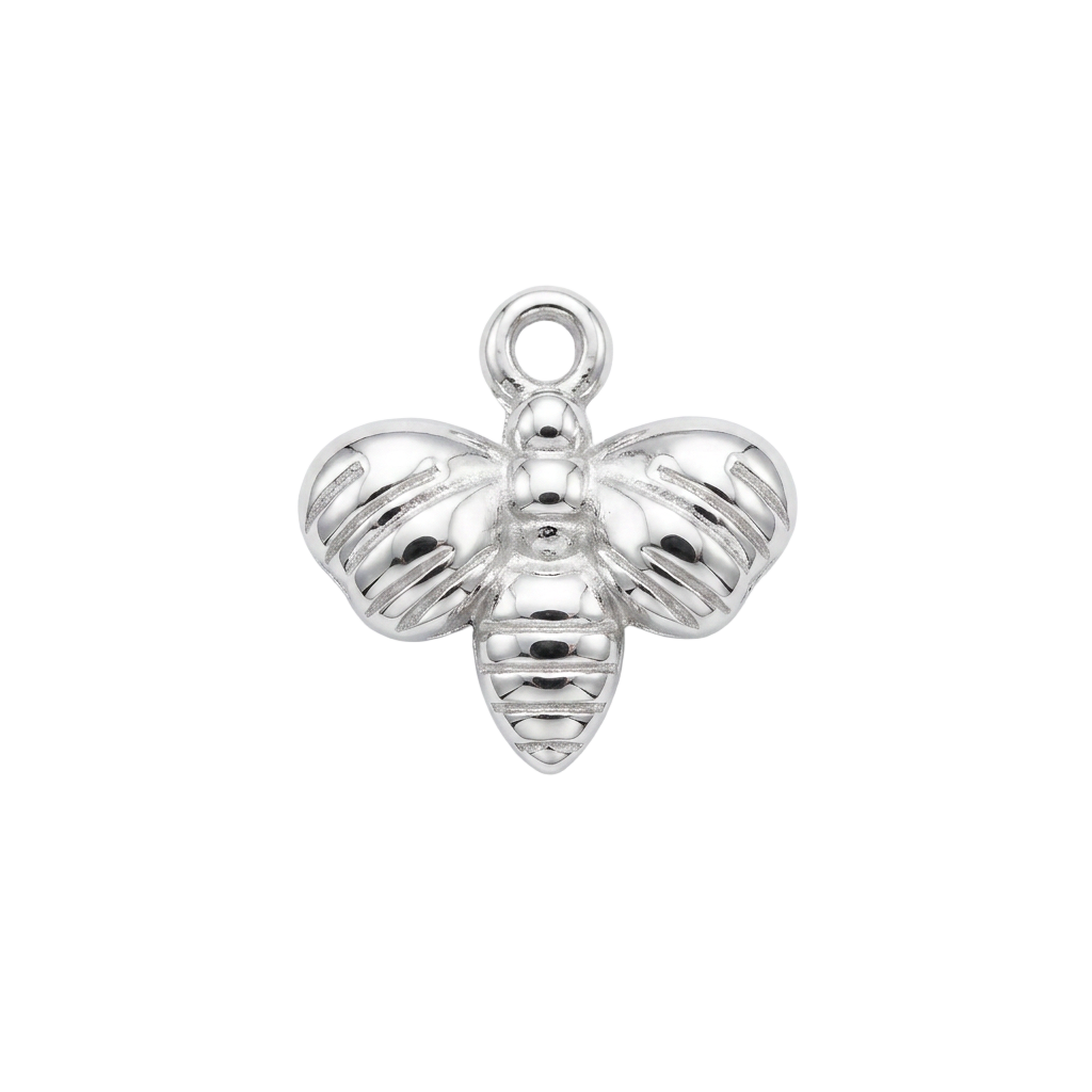 Silver Little Bee charm