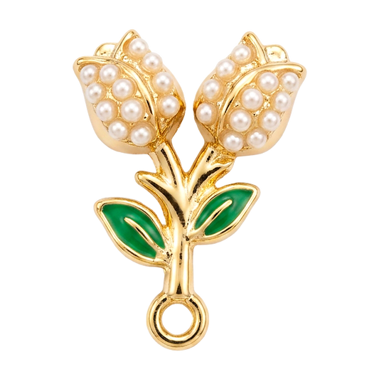 Tulip Cherries charm