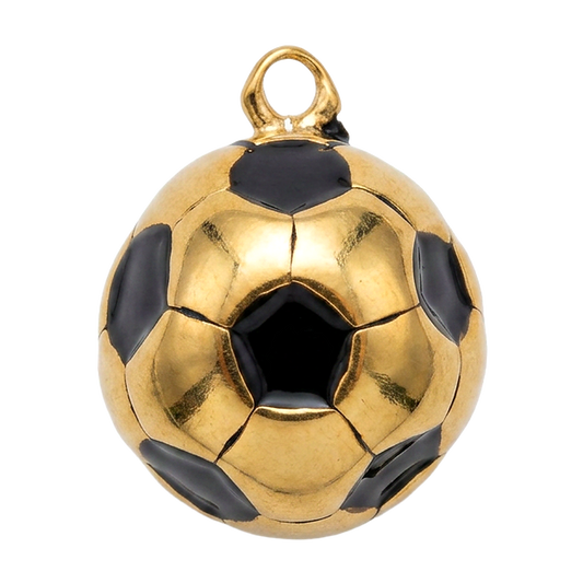 Gold Football charm