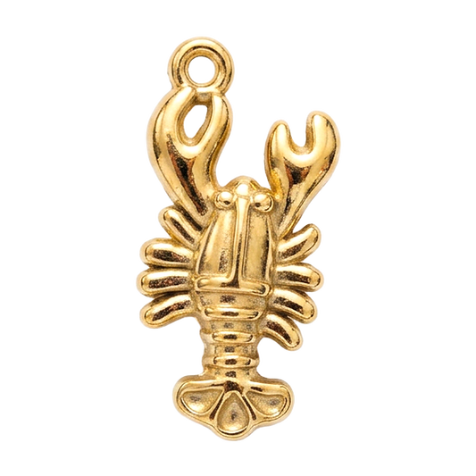 Gold Lobster charm