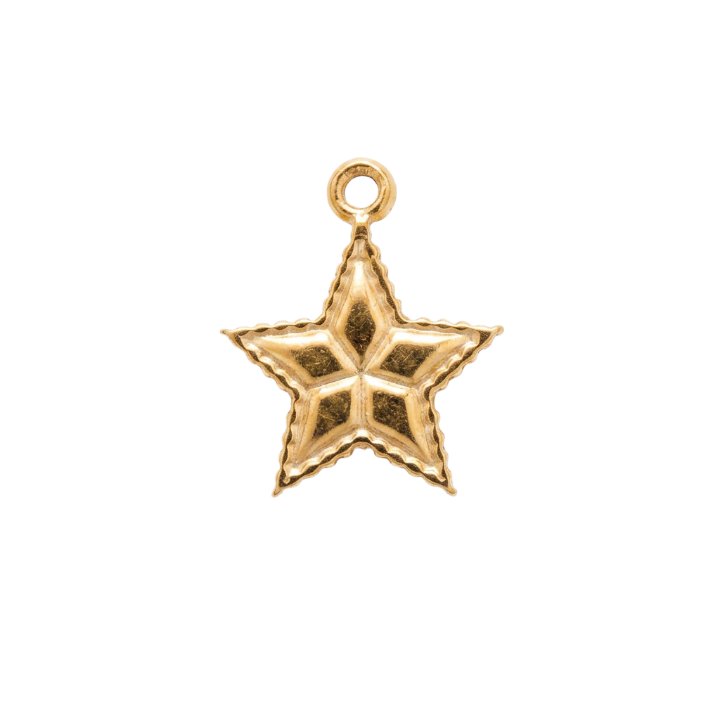 Gold Patterned Star
