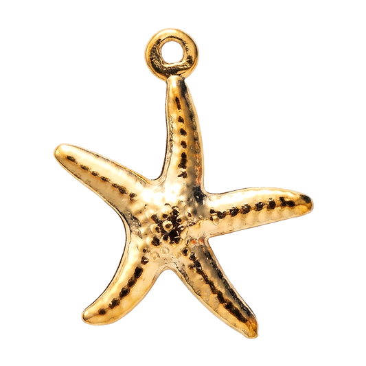Golden Starfish charm