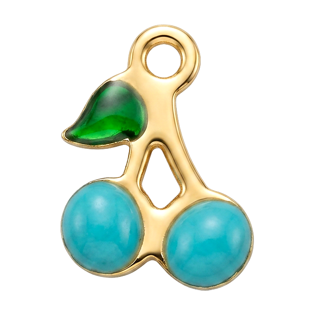 Blue Cherries charm