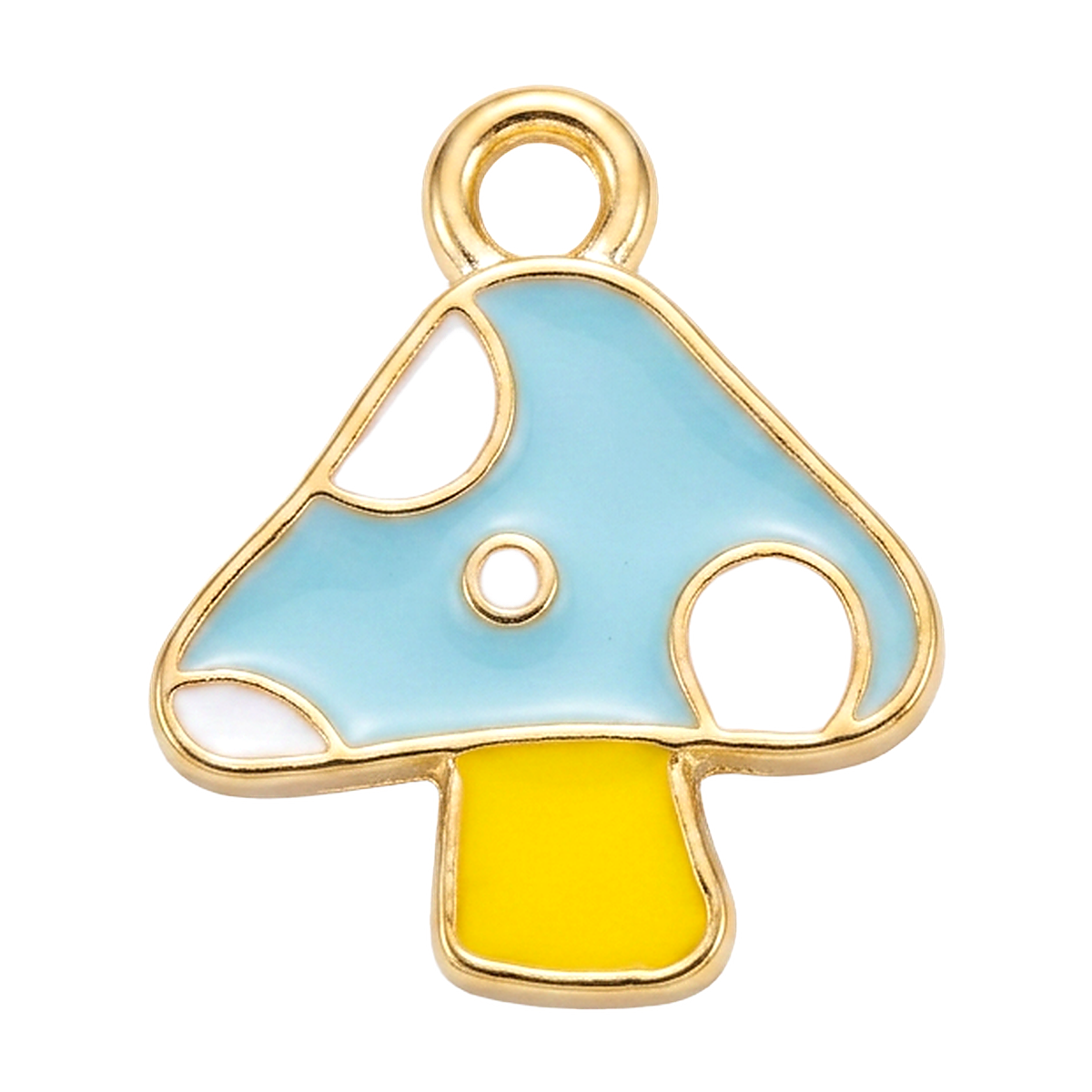 Blue Mushroom charm