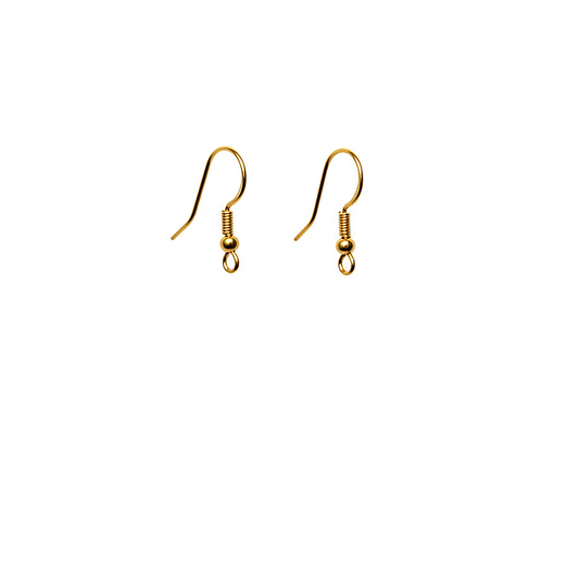 Gold Stainless Steel Drop Earrings