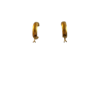 SS Hoop Gold Earrings Pair