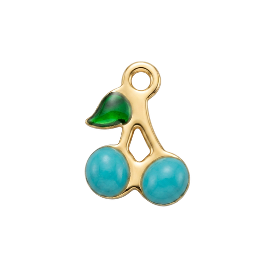 Blue Cherries charm