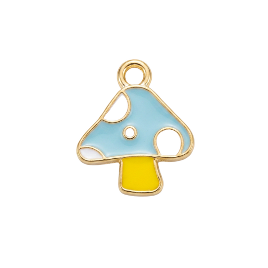 Blue Mushroom charm