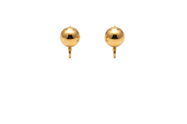 Small Gold Stud Earrings Pair