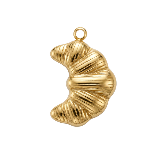 Golden Croissant charm