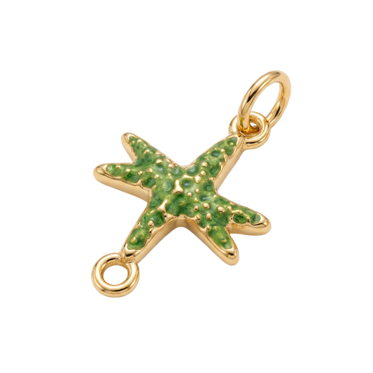 Green Starfish charm