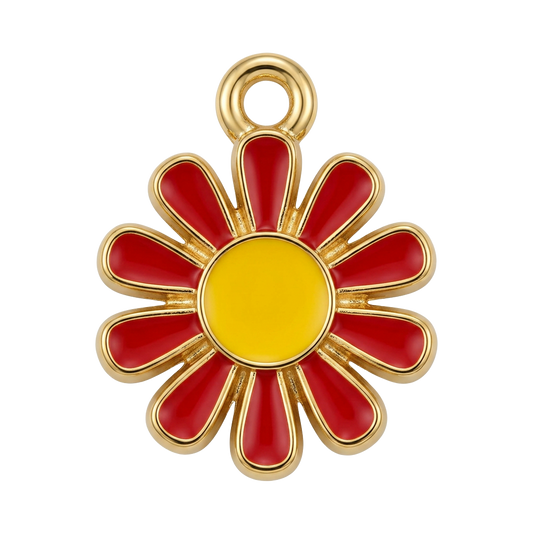 Red Petals charm