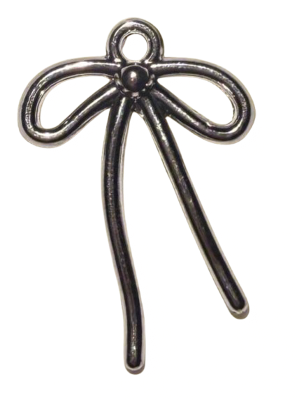 Silver Breezy Bow - L