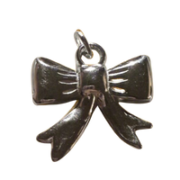 Silver Delicate Bow - L