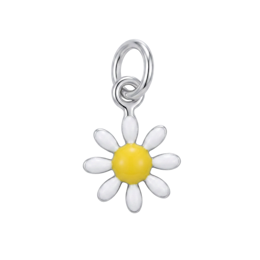 Silver Daisy charm