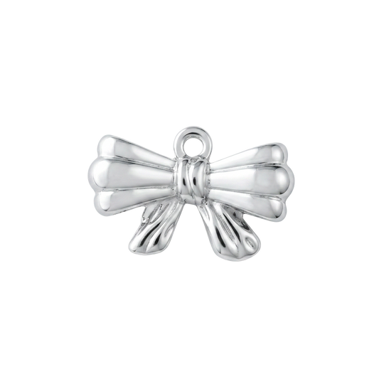 Silver Elegance Bow charm
