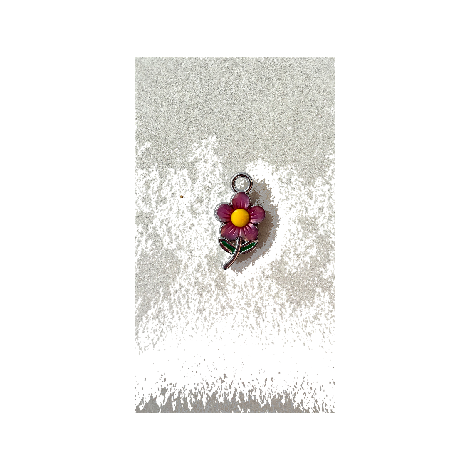 Silver Pretty Flower charm