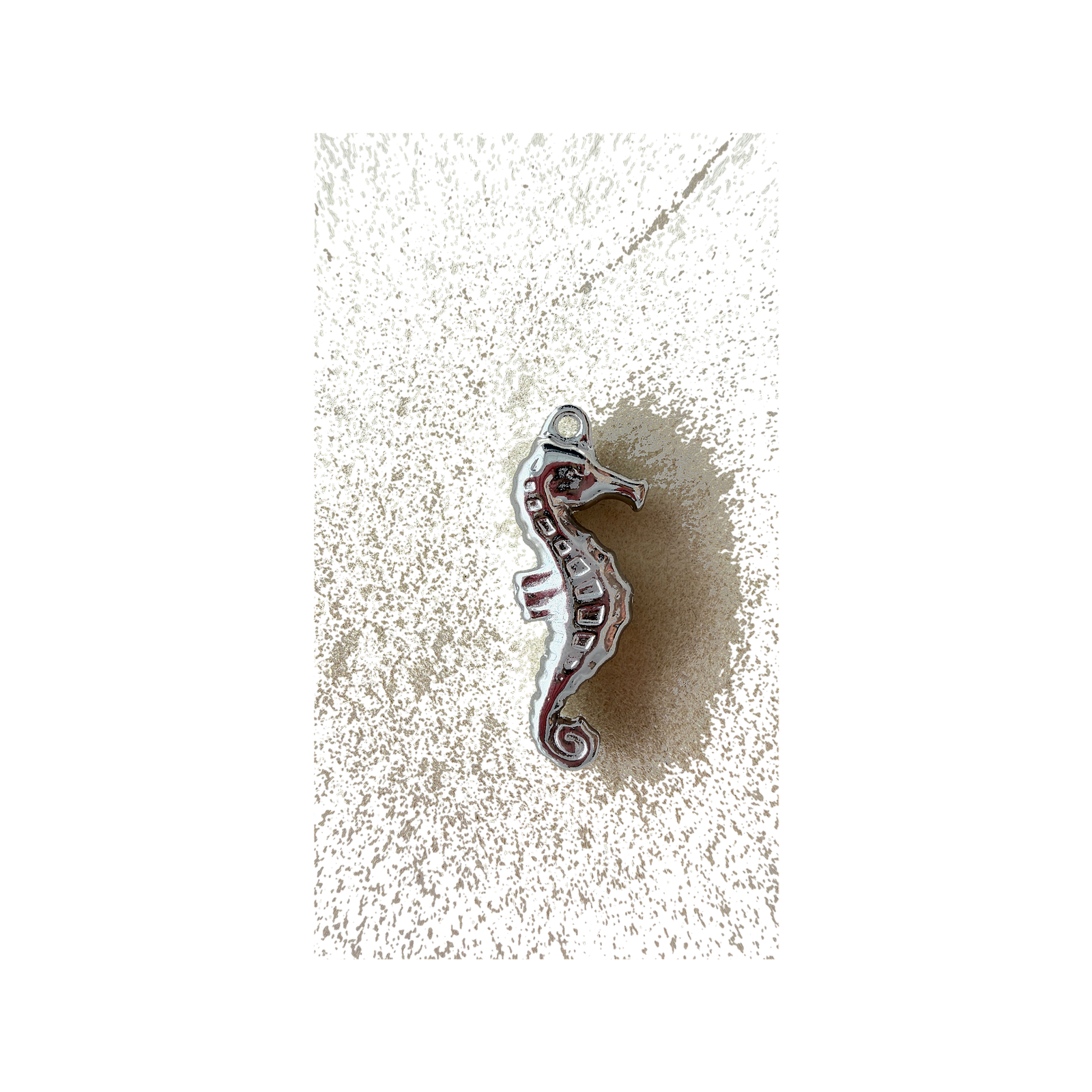 Silver Seahorse charm