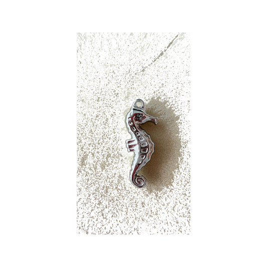 Silver Seahorse charm
