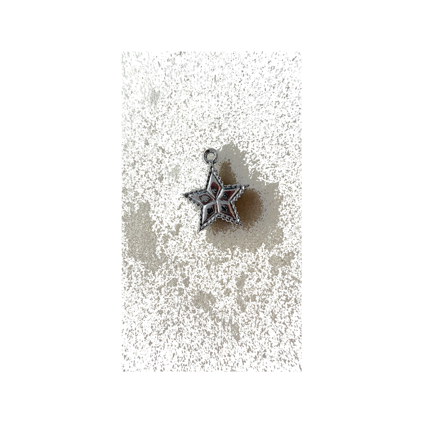 Silver Shining Star charm