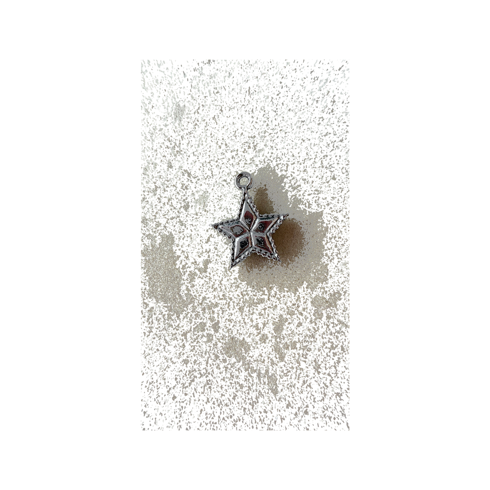 Silver Shining Star charm
