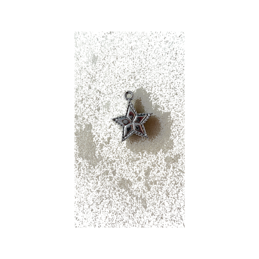 Silver Shining Star charm