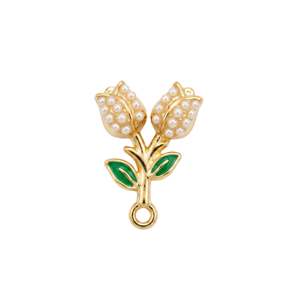 Tulip Cherries charm