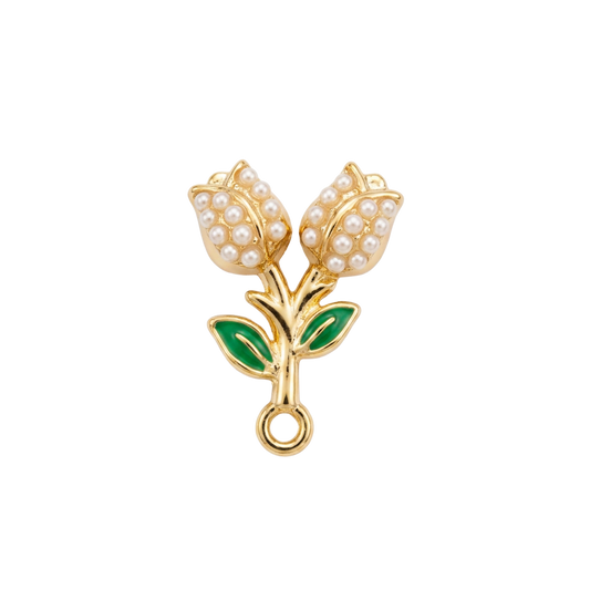 Tulip Cherries charm