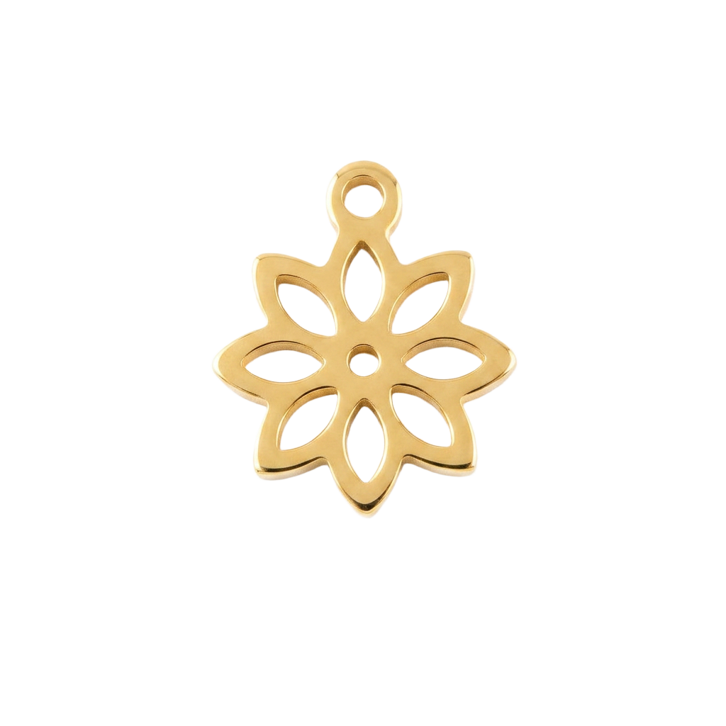Golden Petals charm