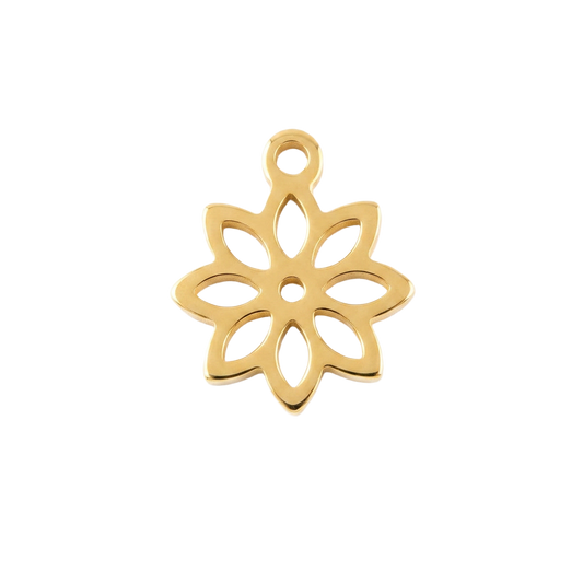 Golden Petals charm