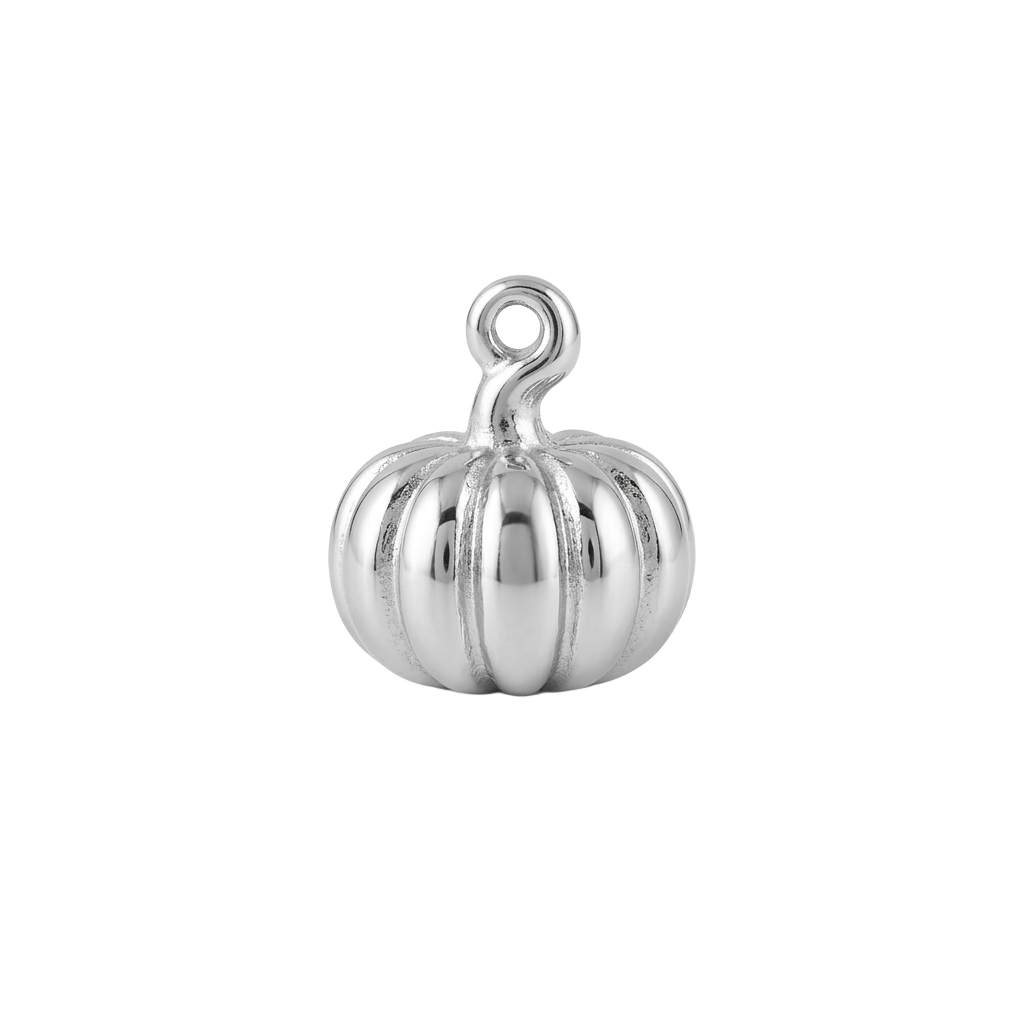 Silver Pumpkin charm