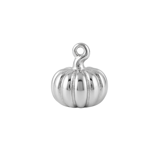 Silver Pumpkin charm